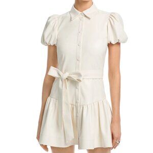 Alice and Olivia Henrietta Faux Leather Dress